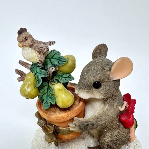 Vintage Fitz and Floyd Charming Tails On The First Day of Christmas Figurine - Picture 5 of 12